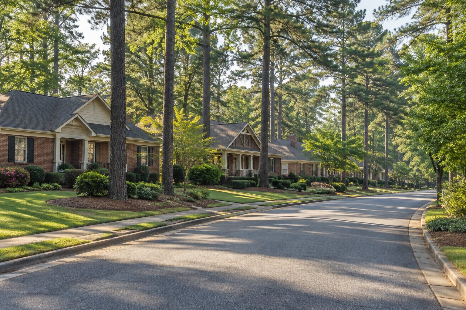An Atlanta area brick home, illustrative