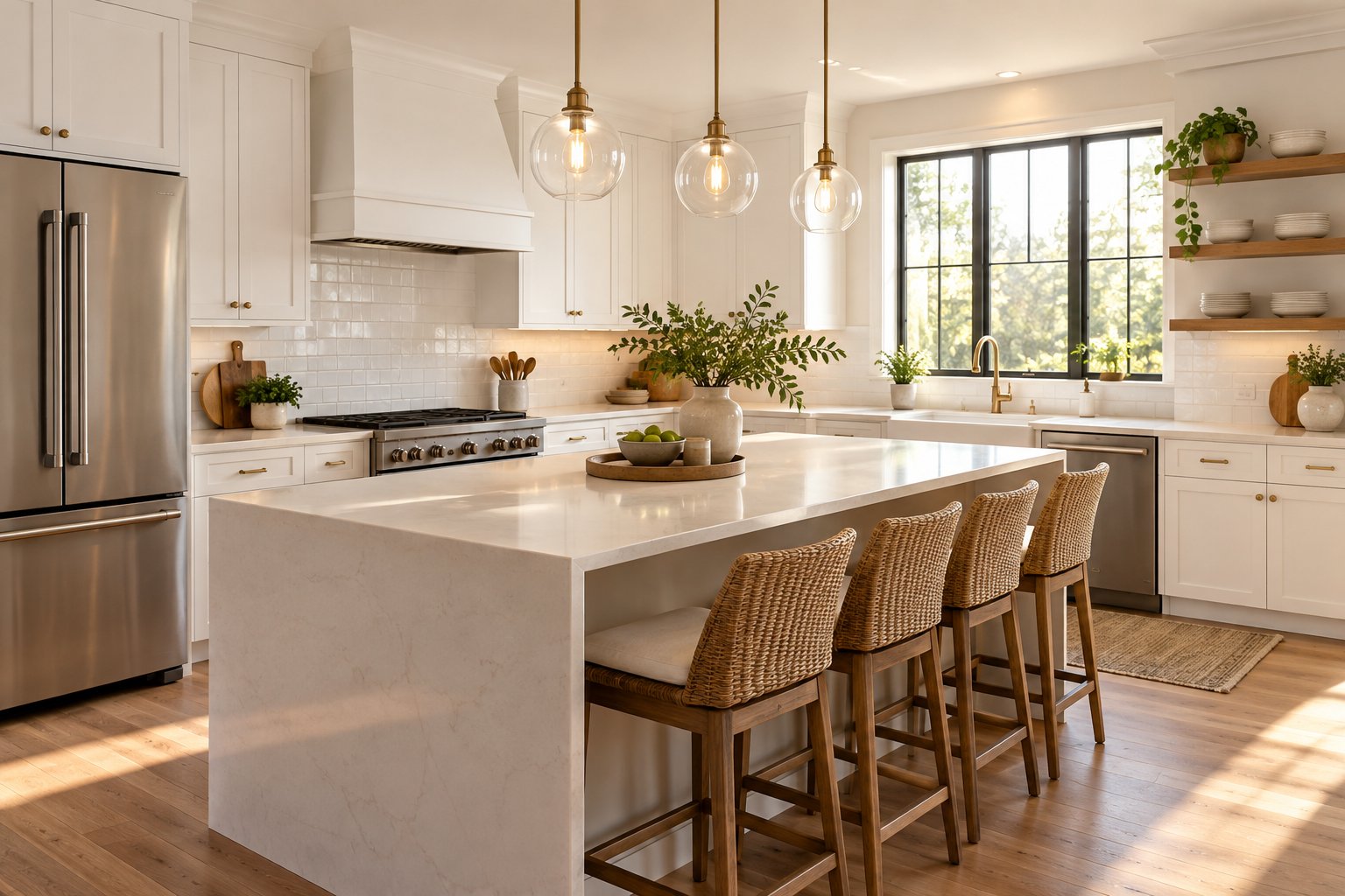 A bright metro Atlanta kitchen, illustrative